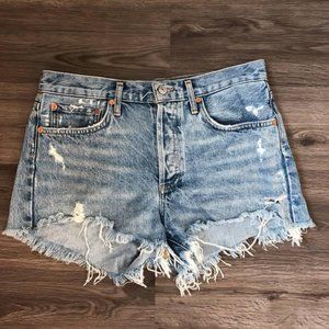 AGOLDE | Premium Denim Distressed Shorts Size 28